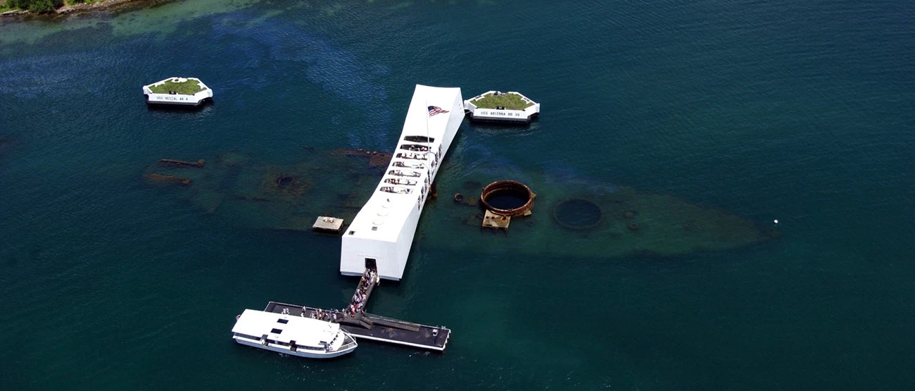 USS Arizona Memorial at Pearl Harbor